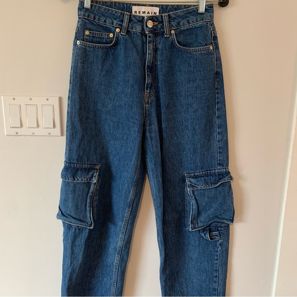Remain Birger Christensen Olina Cargo Jeans Women’s 26 Denim One Pocket